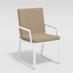 Стул Gardenini Voglie Armrest белый/бежевый