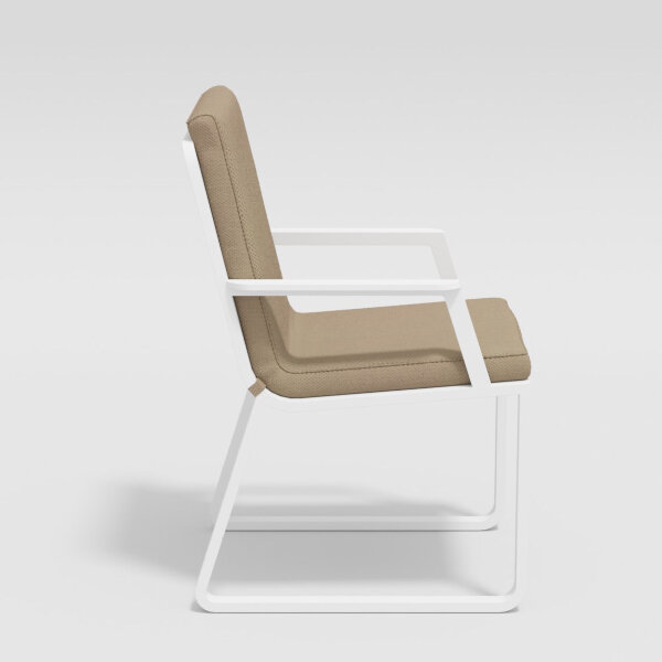 Стул Gardenini Voglie Armrest белый/бежевый