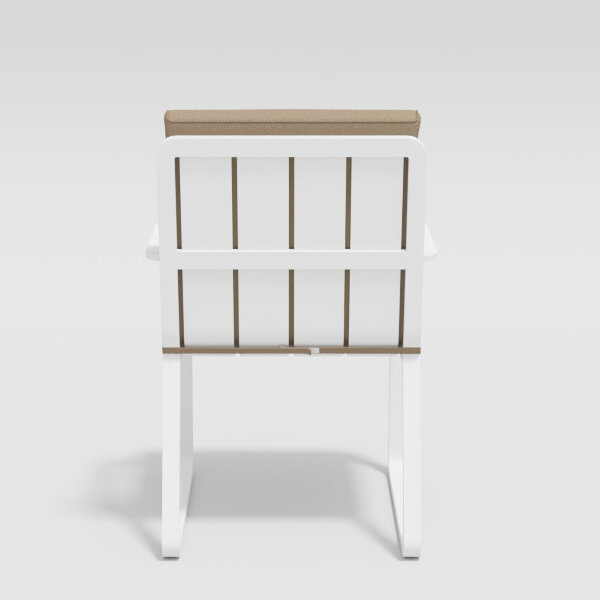 Стул Gardenini Voglie Armrest белый/бежевый