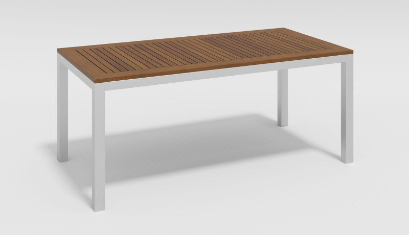 Обеденная группа Gardenini Bella со стульями Voglie Armrest белый/бежевый 180 x 90