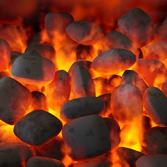 Уголь брикетированный 800 Degrees Долгое Горение мешок 8 кг