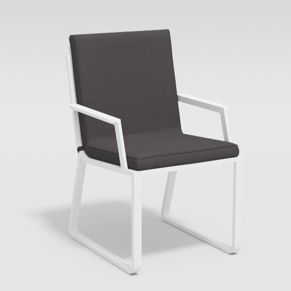 Стул Gardenini Voglie Armrest белый/антрацит