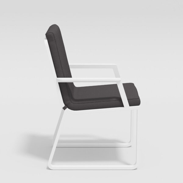 Стул Gardenini Voglie Armrest белый/антрацит