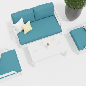 Лаунж зона Gardenini Voglie белый/голубой