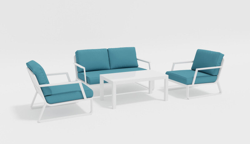 Лаунж зона Gardenini Voglie белый/голубой