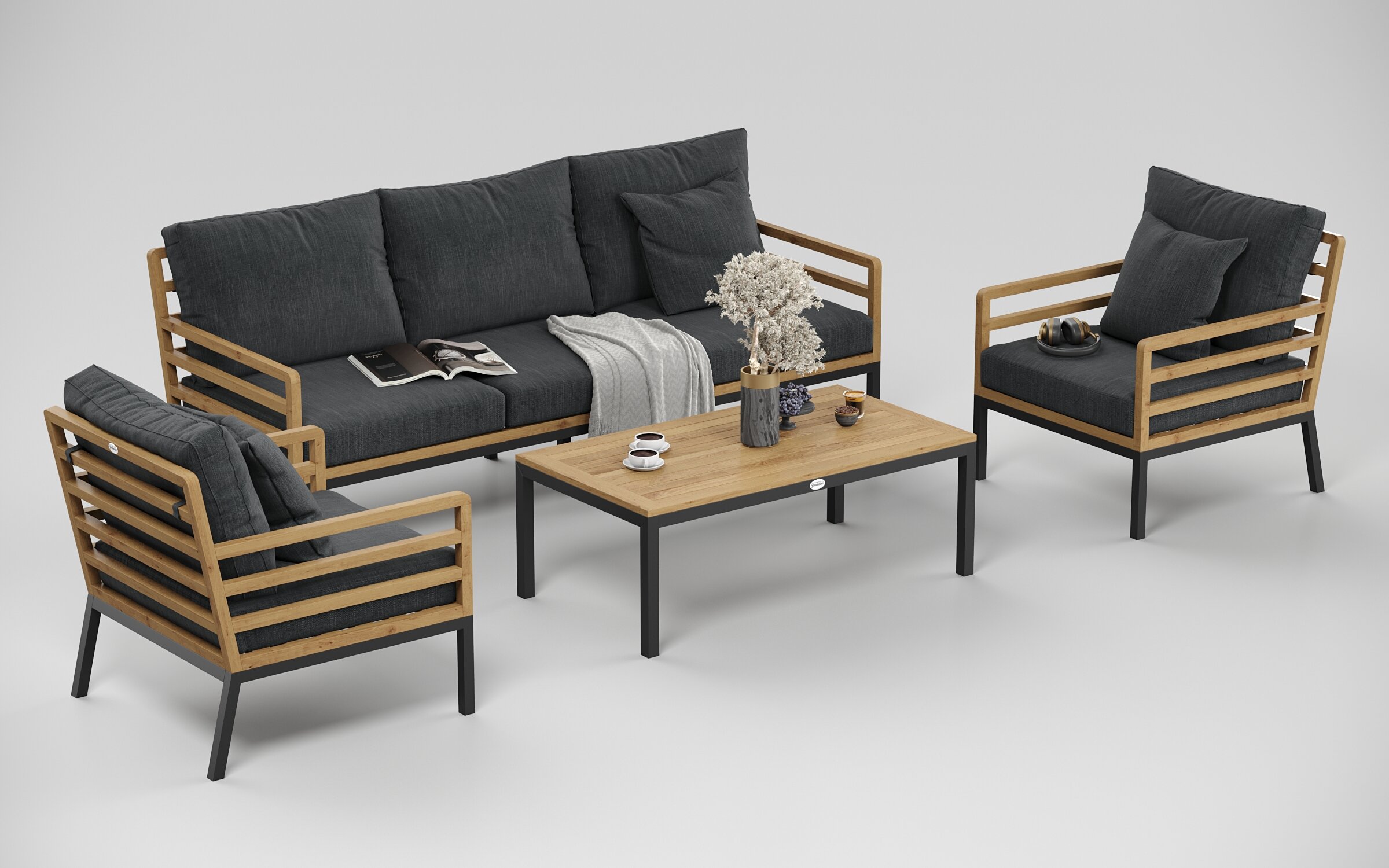 Лаунж зоны Gardenini Premium PatioCalma long
