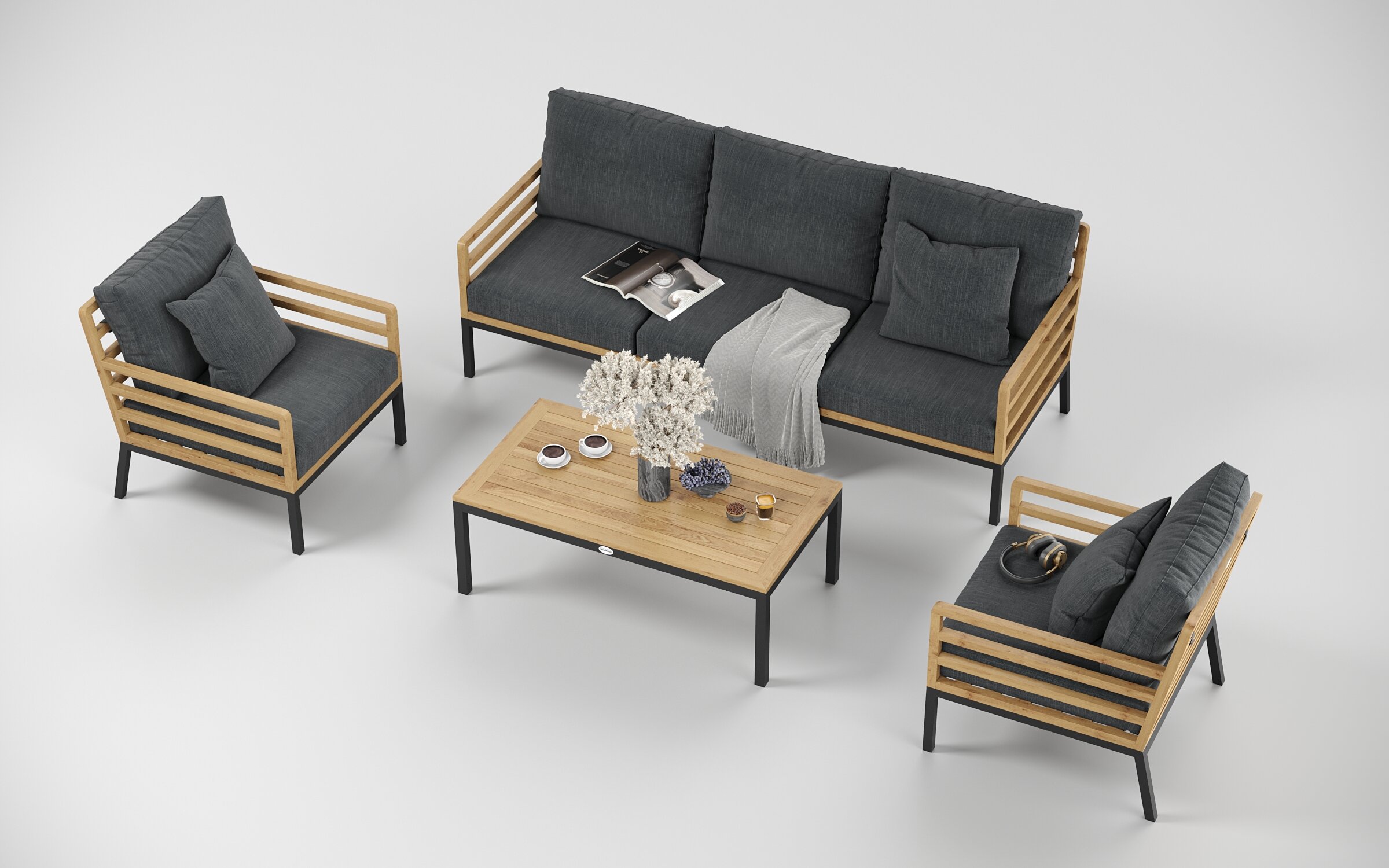 Лаунж зоны Gardenini Premium PatioCalma long