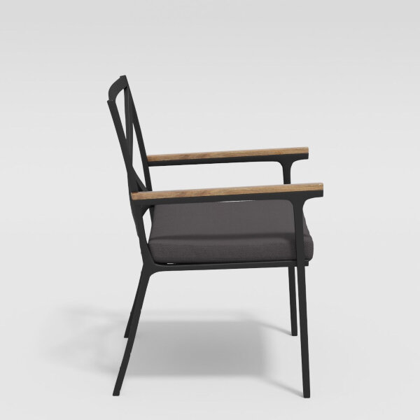 Стул Gardenini Calma темно-серый/антрацит