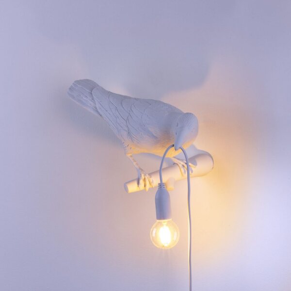 Настенный светильник Seletti Bird Looking Right White