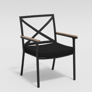 Стул Gardenini Calma темно-серый/черный