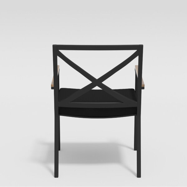 Стул Gardenini Calma темно-серый/черный