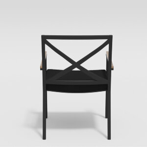 Стул Gardenini Calma темно-серый/черный