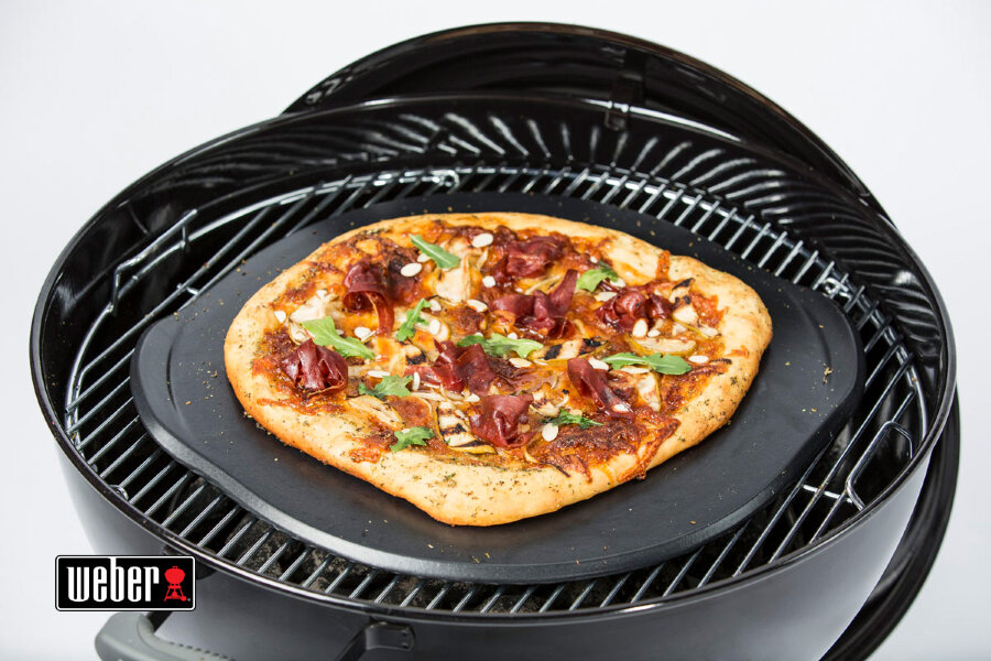 Камень для пиццы Weber круглый большой черный