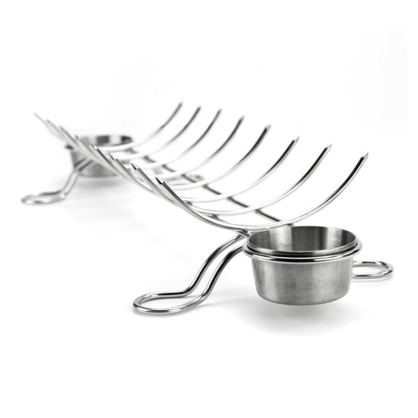 Подставка для шашлыка Broil King с соусницами нержавеющая сталь