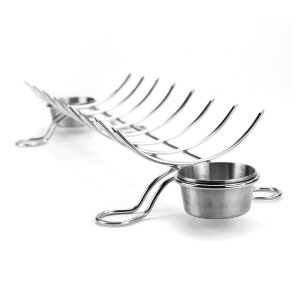 Подставка для шашлыка Broil King с соусницами нержавеющая сталь