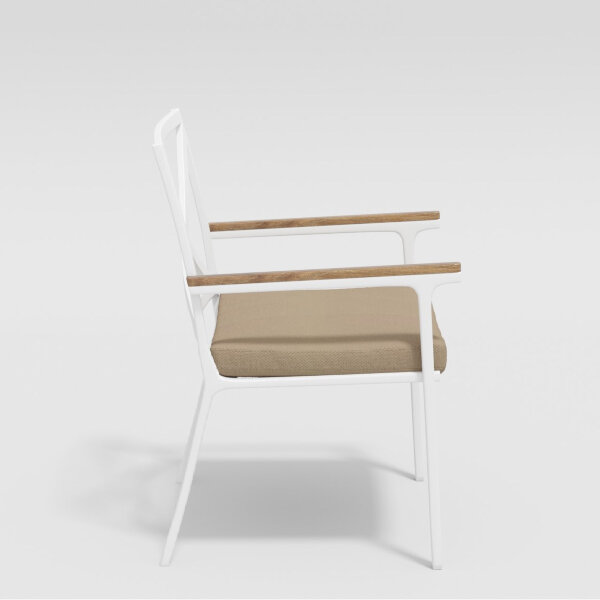 Стул Gardenini Calma белый/бежевый