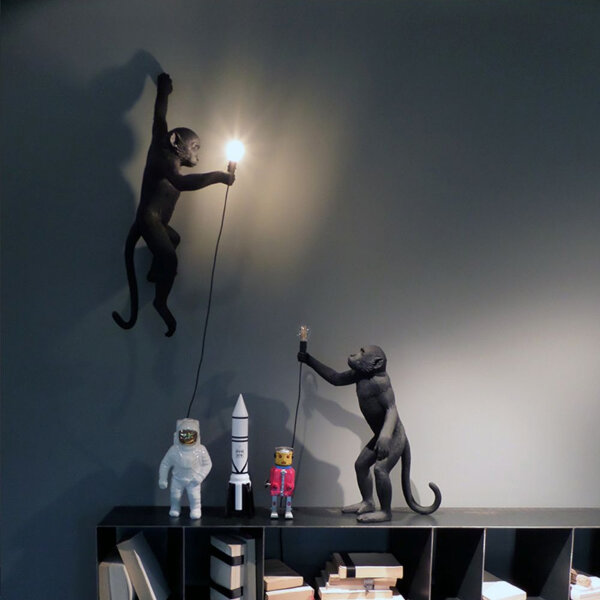 Seletti Настенный светильник Monkey Lamp Hanging Right