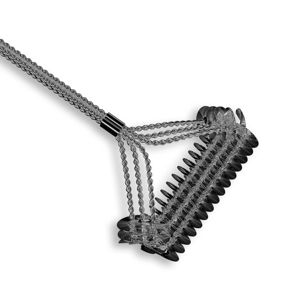 Щетка для чистки решеток 800 Degrees Triple Head Wide Brass Brush Т-образная