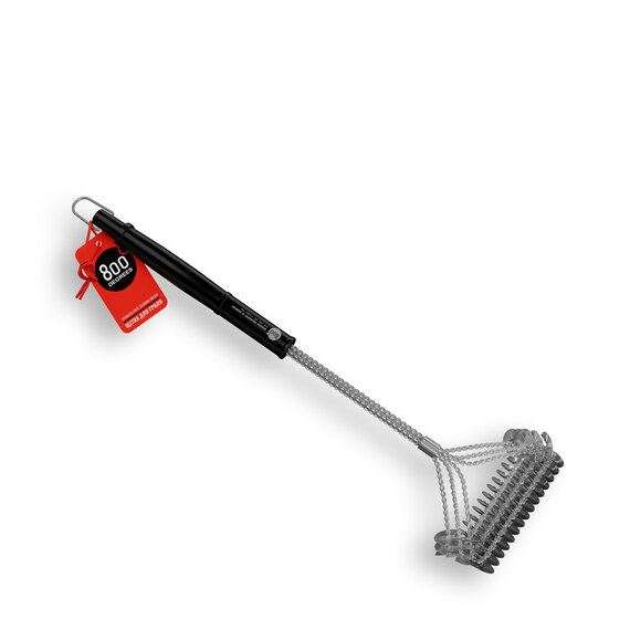 Щетка для чистки решеток 800 Degrees Triple Head Wide Brass Brush Т-образная