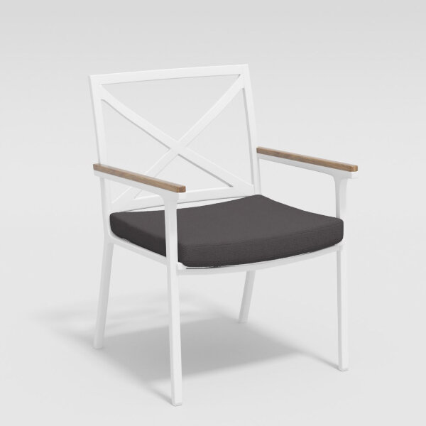 Стул Gardenini Calma белый/антрацит