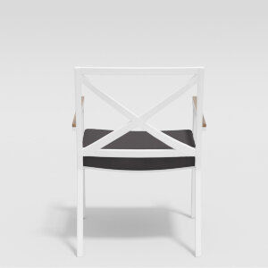 Стул Gardenini Calma белый/антрацит