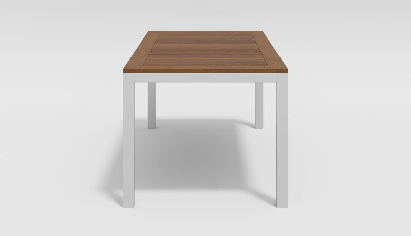 Обеденная группа Gardenini Bella со стульями Calma белый/антрацит 180 x 90