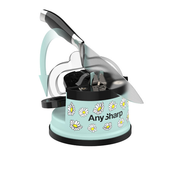 Точилка для ножей AnySharp Elite голубой/ромашки