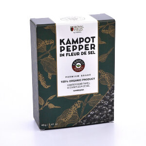 Кампотский перец в кристаллах соли Royal Field Kampot Fleur de Sel 40 г