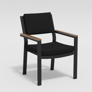 Стул Gardenini Bella темно-серый/черный