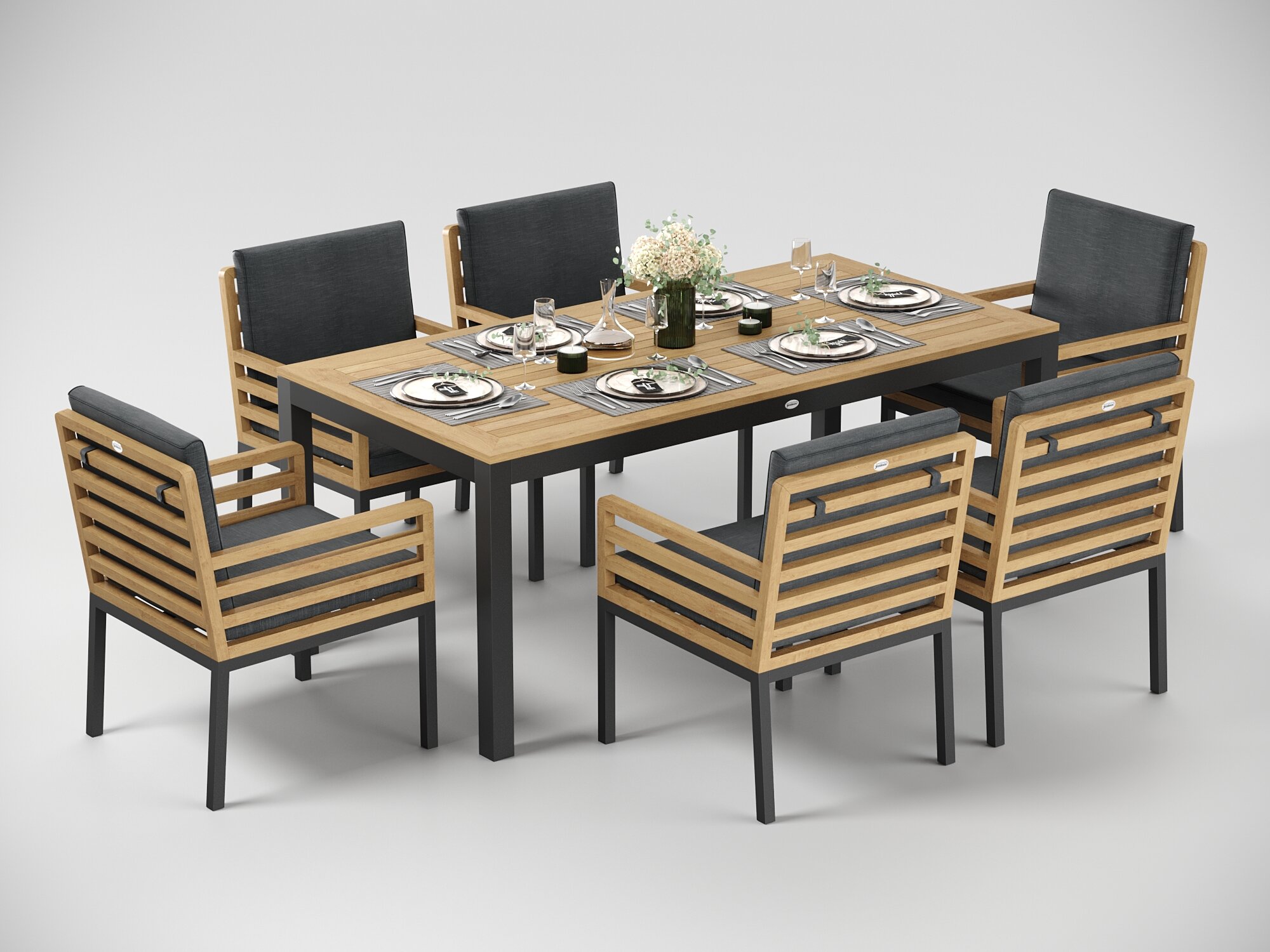 Обеденные группы Gardenini Premium Bella