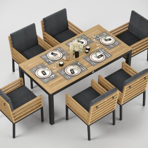 Обеденные группы Gardenini Premium Bella