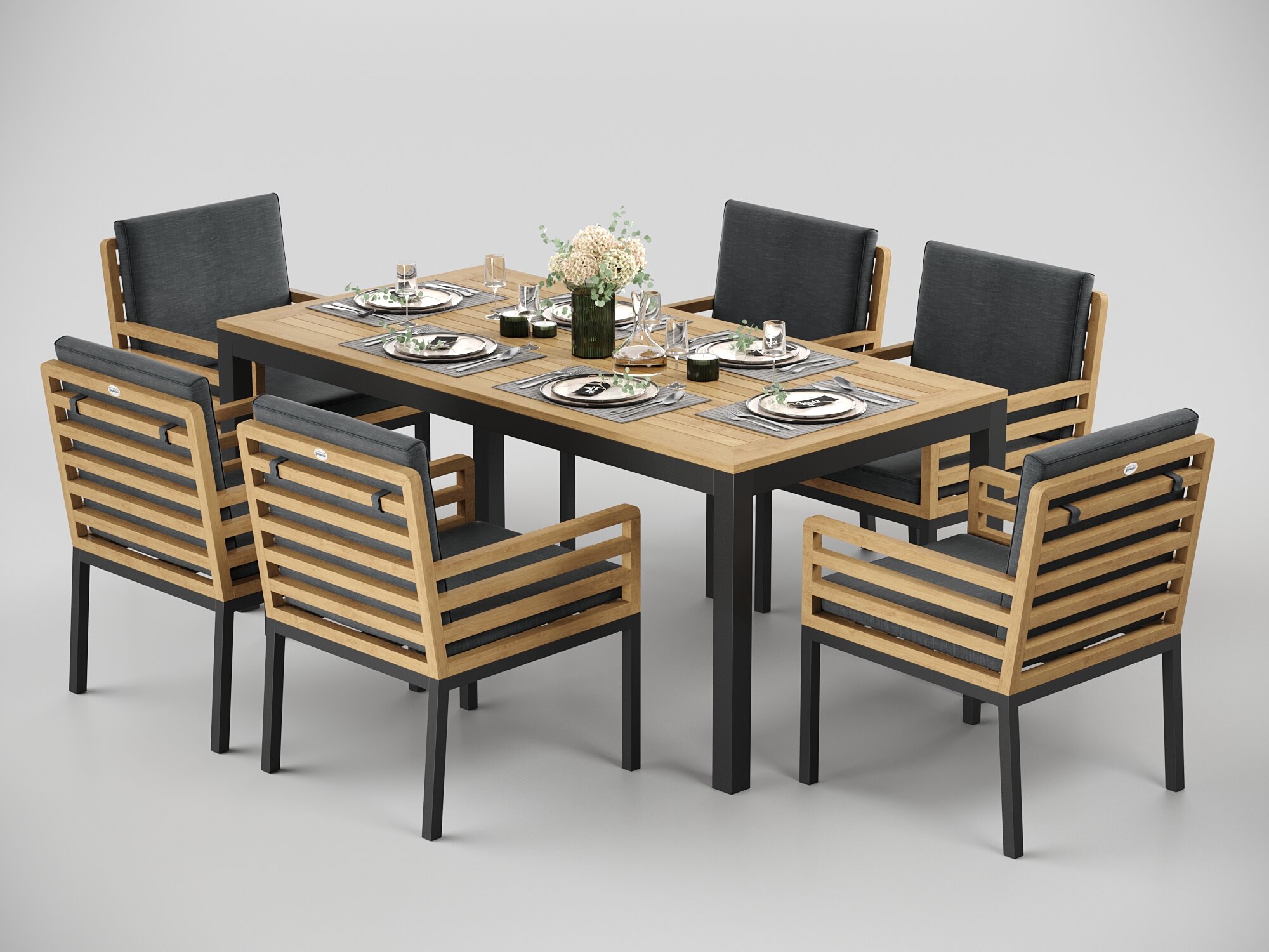 Обеденные группы Gardenini Premium Bella