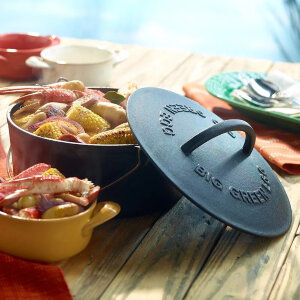 Духовка голландская для гриля Big Green Egg XXL/XL/L/M чугунная 5.2 л