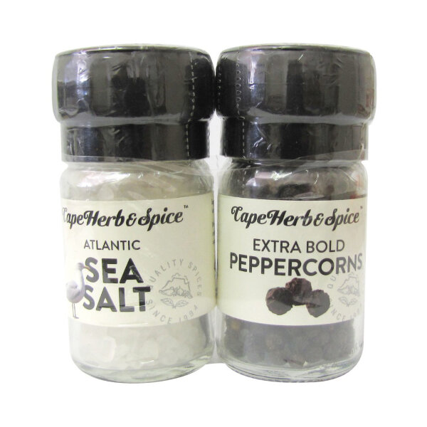 Набор специй CapeHerb Соль и перец 110 г мини-мельница