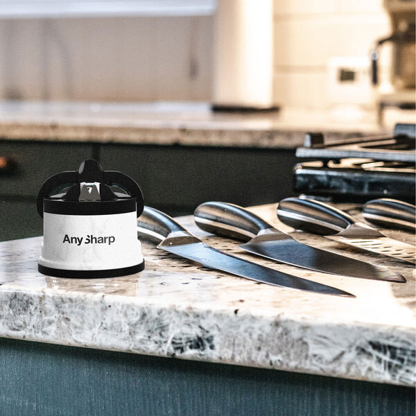 Точилка для ножей AnySharp Elite белый/мрамор