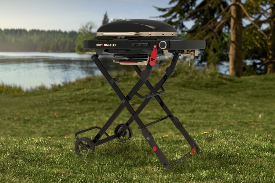 Газовый гриль Weber Traveler Compact черный