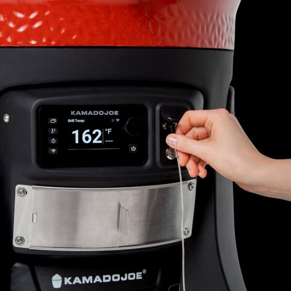 Керамический гриль Kamado Konnected Joe II Red с электронным управлением