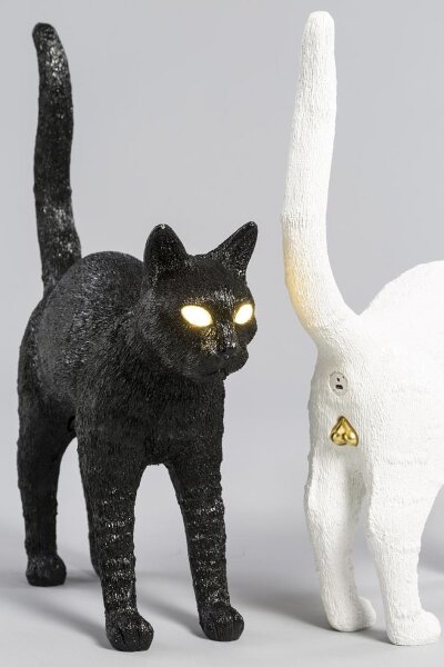 Настольная лампа Seletti Jobby The Cat Black