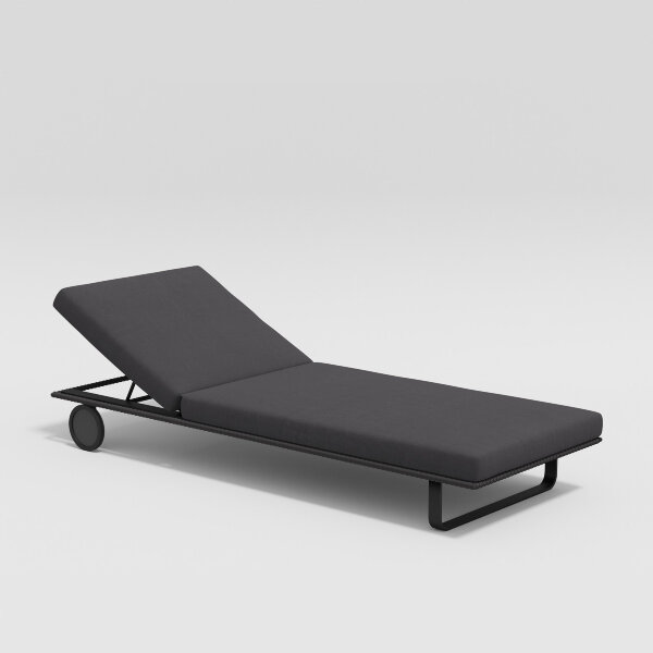 Шезлонг Gardenini Hacienda темно-серый/антрацит