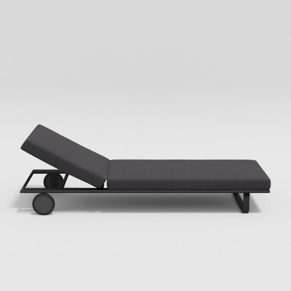 Шезлонг Gardenini Hacienda темно-серый/антрацит