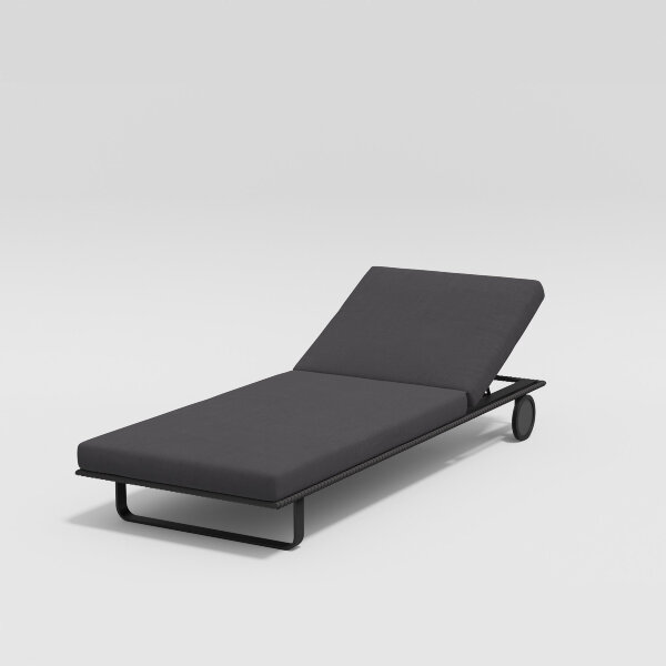 Шезлонг Gardenini Hacienda темно-серый/антрацит