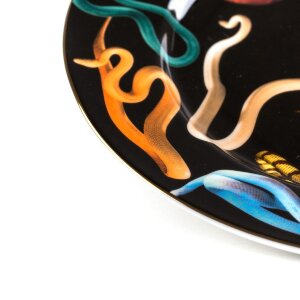 Seletti Тарелка Snakes Gold Border