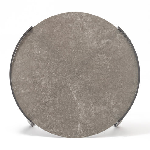 Кофейный стол Boden диаметр 80 см, антрацит/коричневый