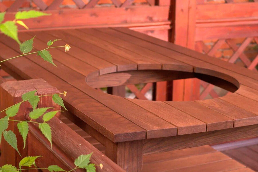 Стол Craftico для гриля Monolith LeChef Pro темный дуб