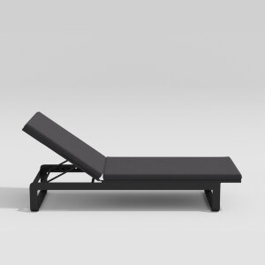 Шезлонг Gardenini Villino темно-серый/антрацит