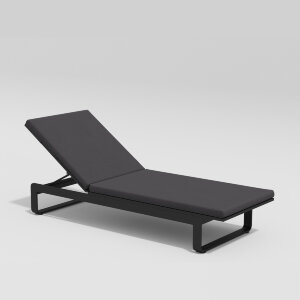 Шезлонг Gardenini Villino темно-серый/антрацит