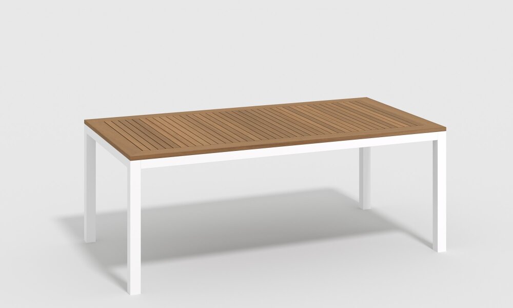 Обеденная группа Gardenini Bella со стульями Calma S белый/бежевый 200 x 100