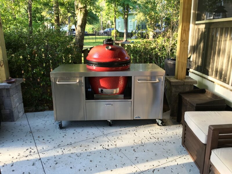 Керамический гриль Kamado Big Joe II Red 61 см Stand-Alone