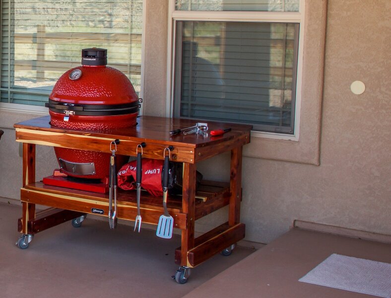 Керамический гриль Kamado Big Joe II Red 61 см Stand-Alone