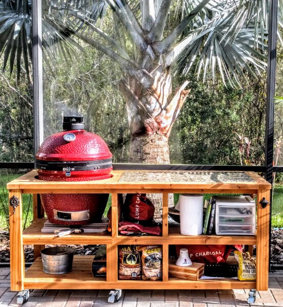 Керамический гриль Kamado Big Joe II Red 61 см Stand-Alone